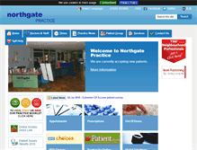Tablet Screenshot of northgatepractice.co.uk